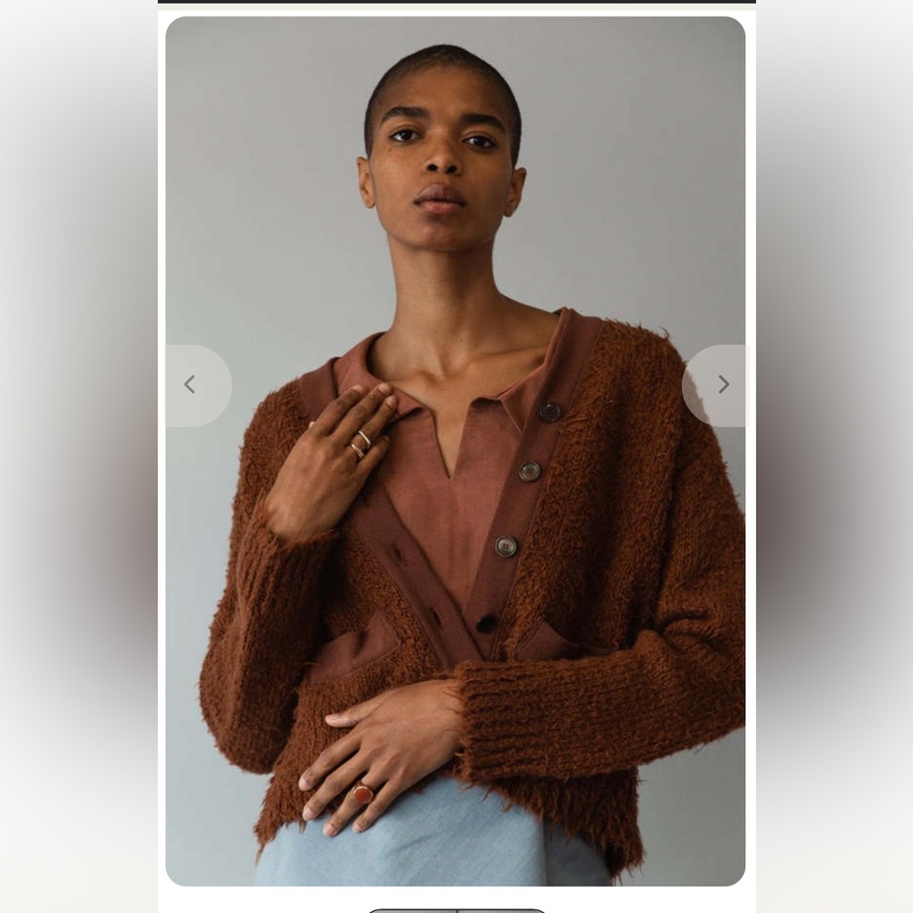Caron Callahan Anny Cardigan in Tobacco